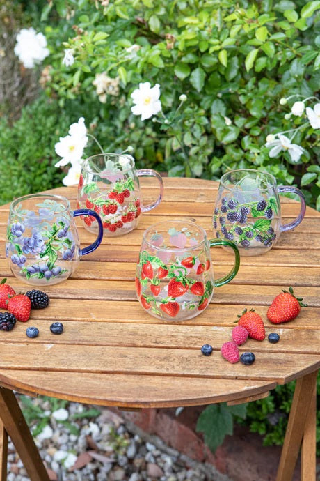 A Sip of Summer: Unveiling the Berry Bliss Glass Mug Collection