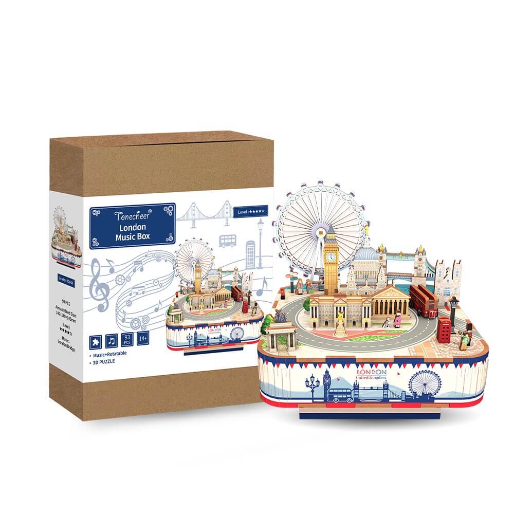 Tonecheer - 3D Puzzle Music Box - London