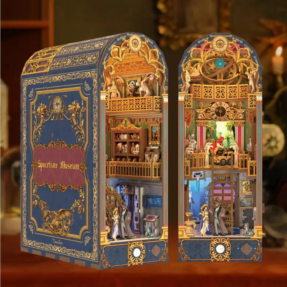 Tonecheer - 3D Book Nook Puzzle with LED - Spacetime Museum
