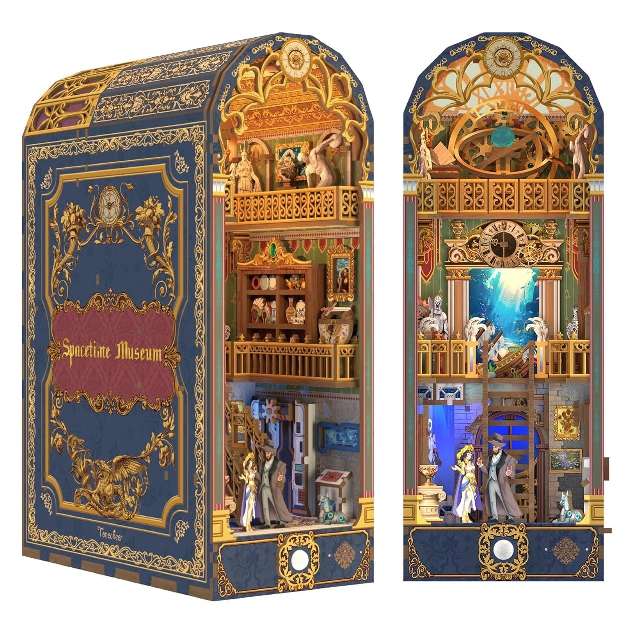 Tonecheer - 3D Book Nook Puzzle with LED - Spacetime Museum