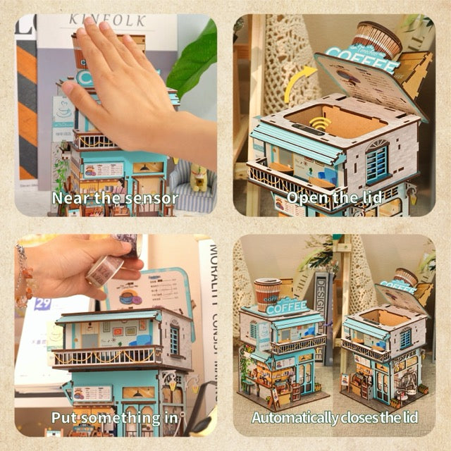 Tonecheer - 3D Puzzle Storage Bin - Cape Coffee Shop
