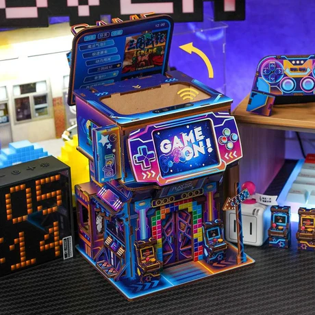Tonecheer - 3D Puzzle Storage Bin - Cyber Game City