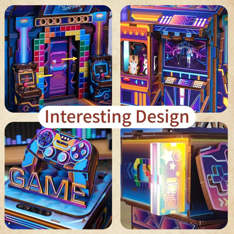Tonecheer - 3D Puzzle Storage Bin - Cyber Game City