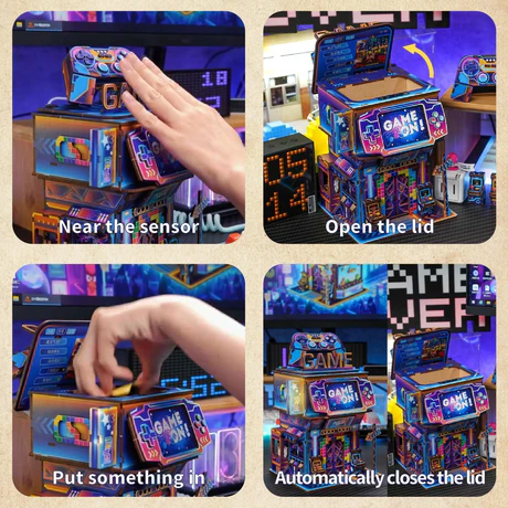 Tonecheer - 3D Puzzle Storage Bin - Cyber Game City