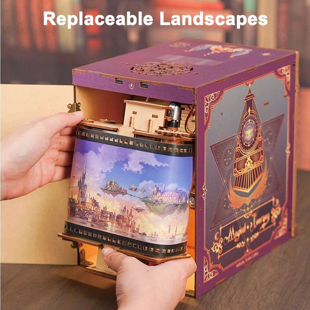 Tonecheer - 3D Infinity Train Cabin Puzzle with LED - Magical Journey