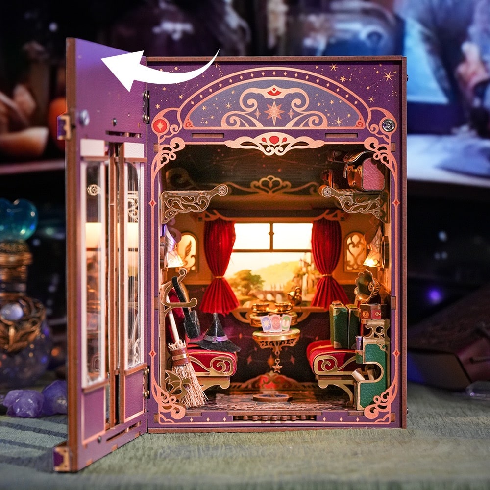 Tonecheer - 3D Infinity Train Cabin Puzzle with LED - Magical Journey