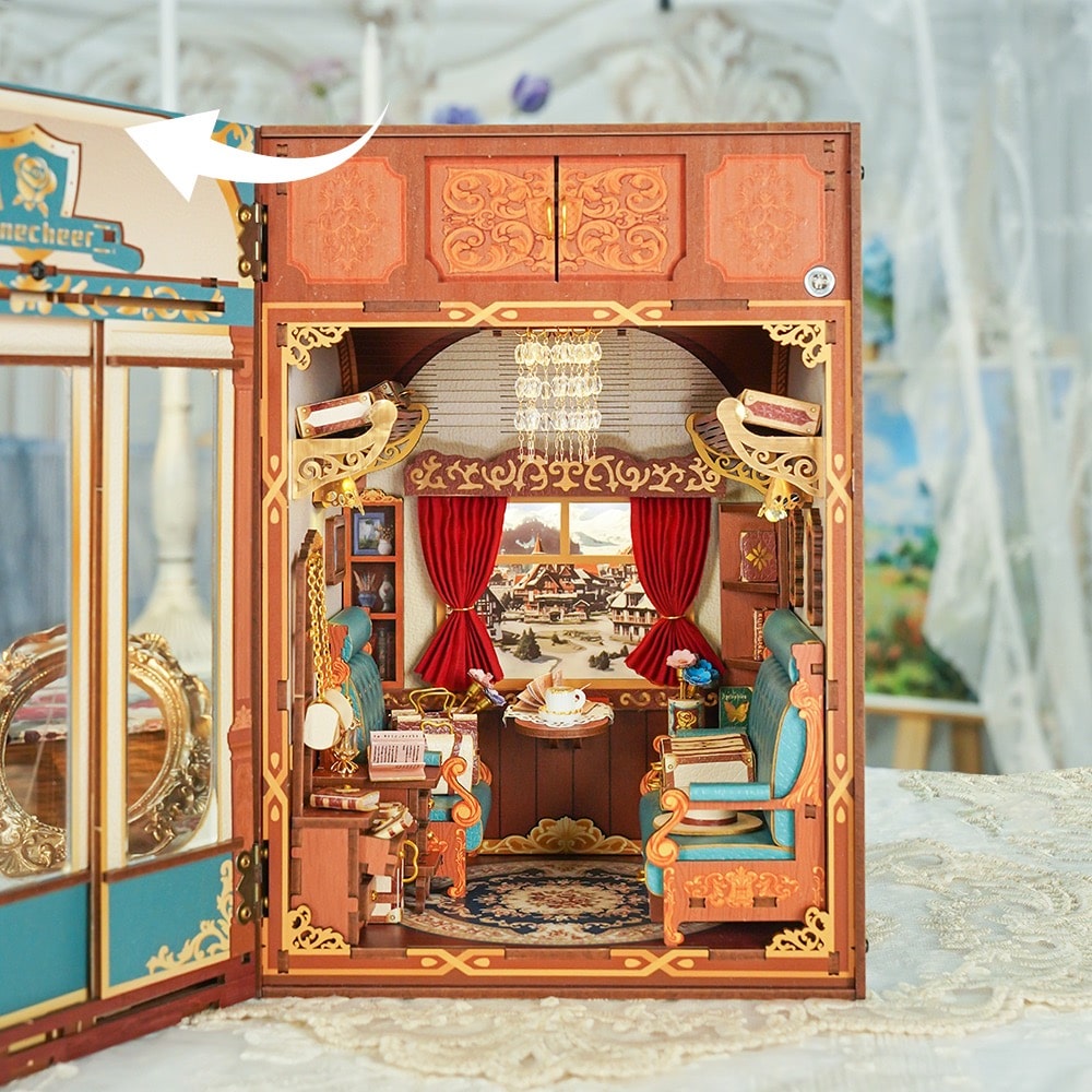 Tonecheer - 3D Infinity Train Cabin Puzzle with LED - European Travels