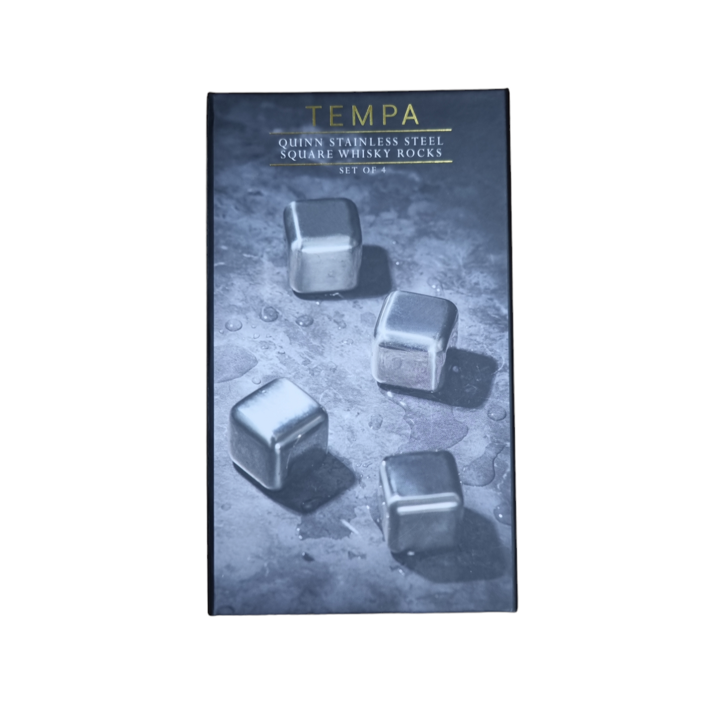 Quinn Ss Square 4pk Whiskey Rocks