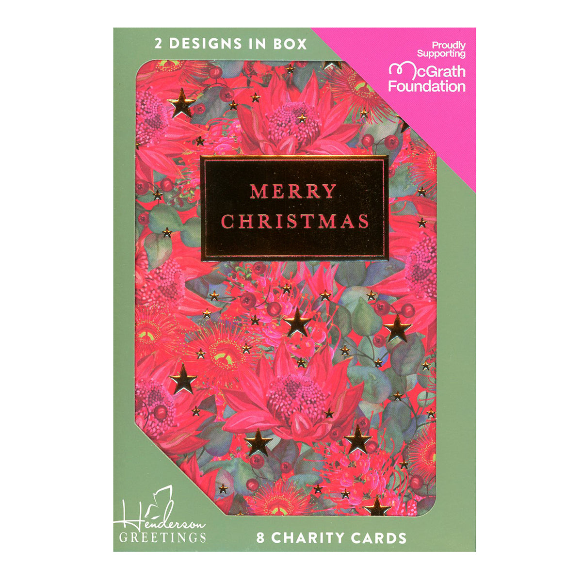 Charity Christmas Cards | Australian Floral 8 Pack