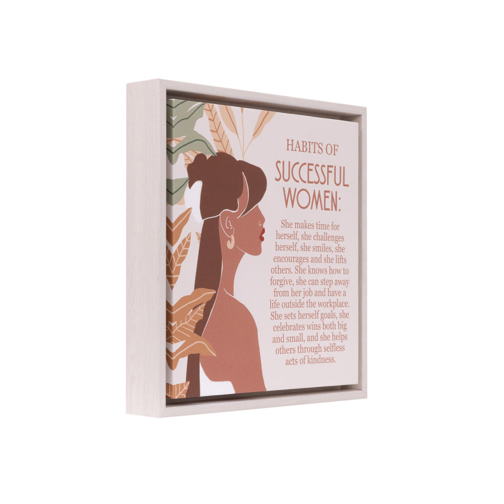 Splosh - Tuscan Sun Habits Framed Canvas 34x34