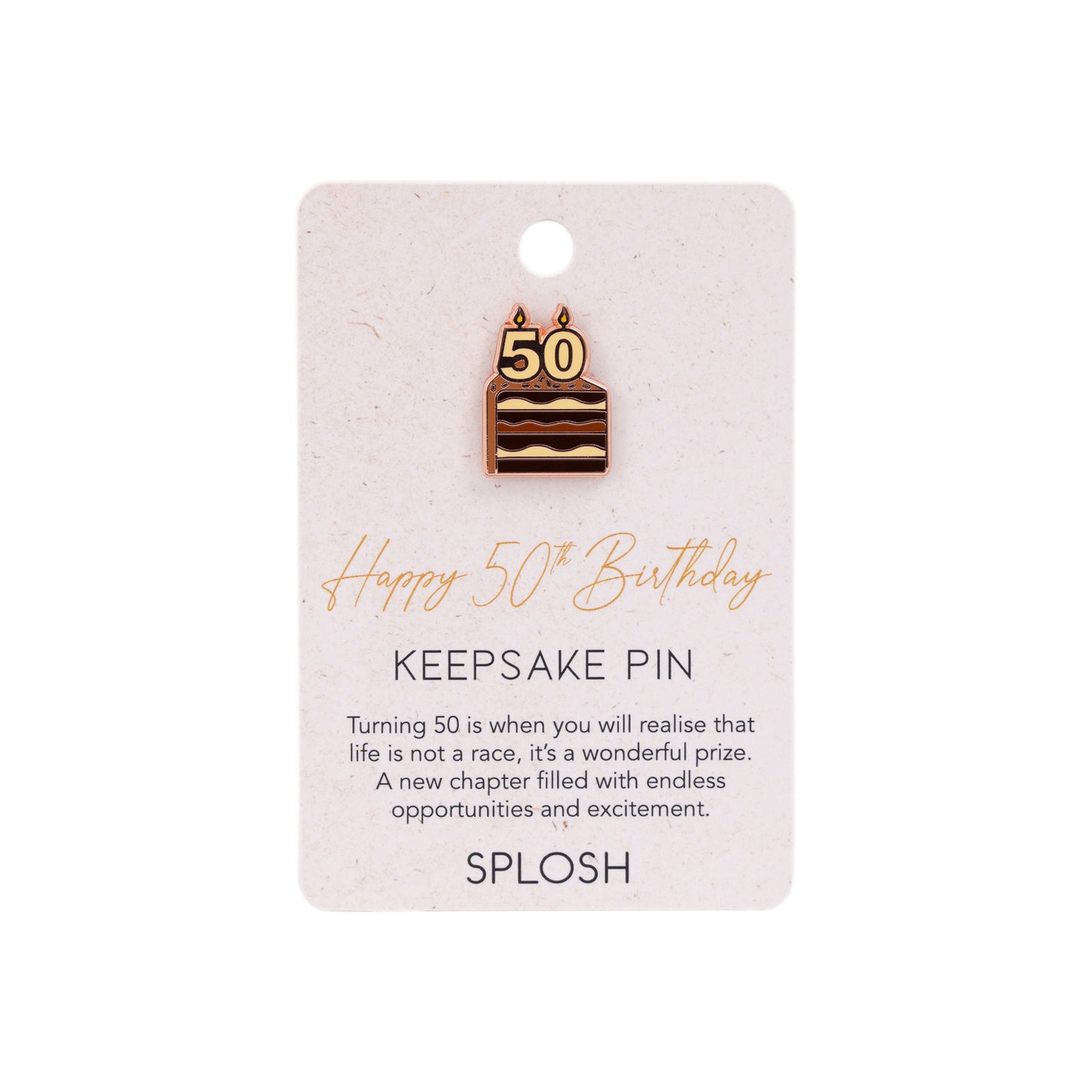 Splosh - Keepsake Pin 50th Birthday