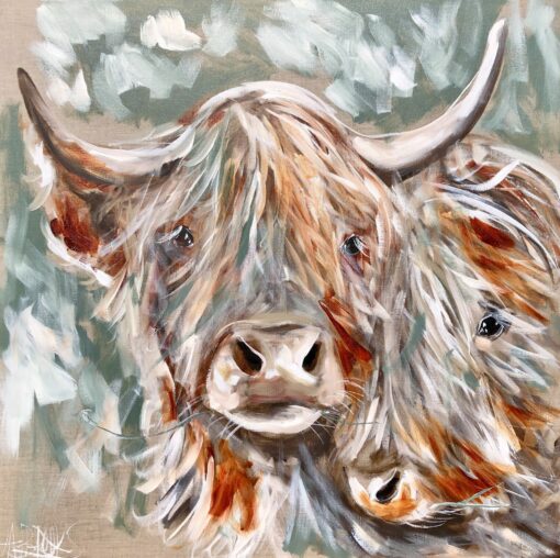 Elegance in Utility: The Amanda Brooks Highland Cow Trivet