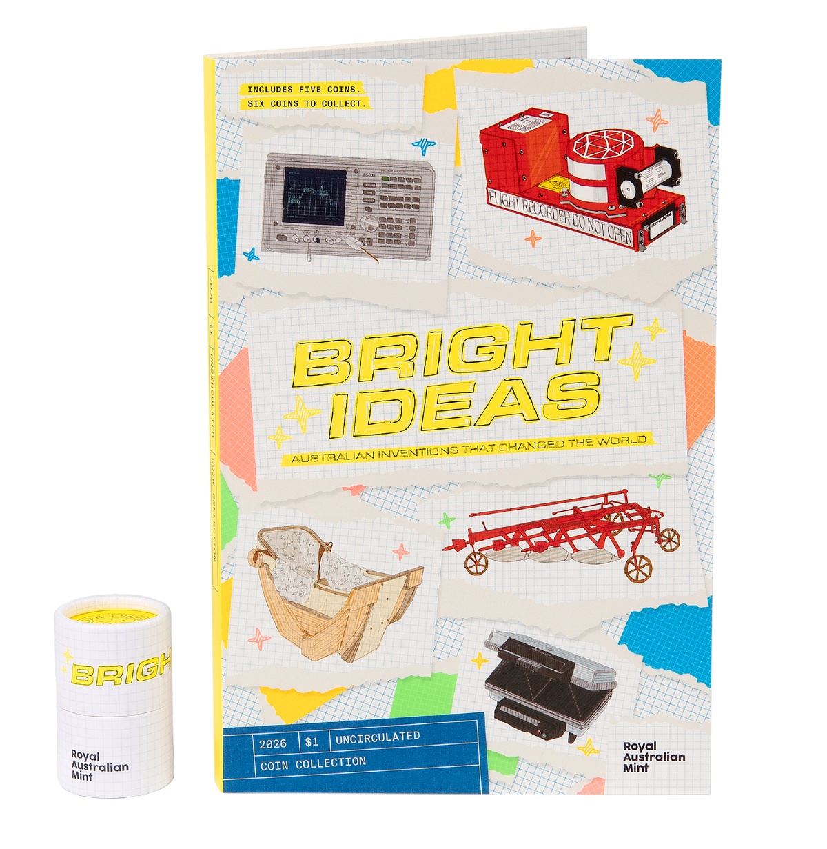 Celebrating Innovation: The 2026 Bright Ideas $1 Uncirculated Folder and Five-Coin Set + $2 UNC Coin