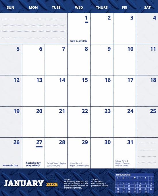Lady Tradie Edition 2025 - Austalian Tradie Calendar