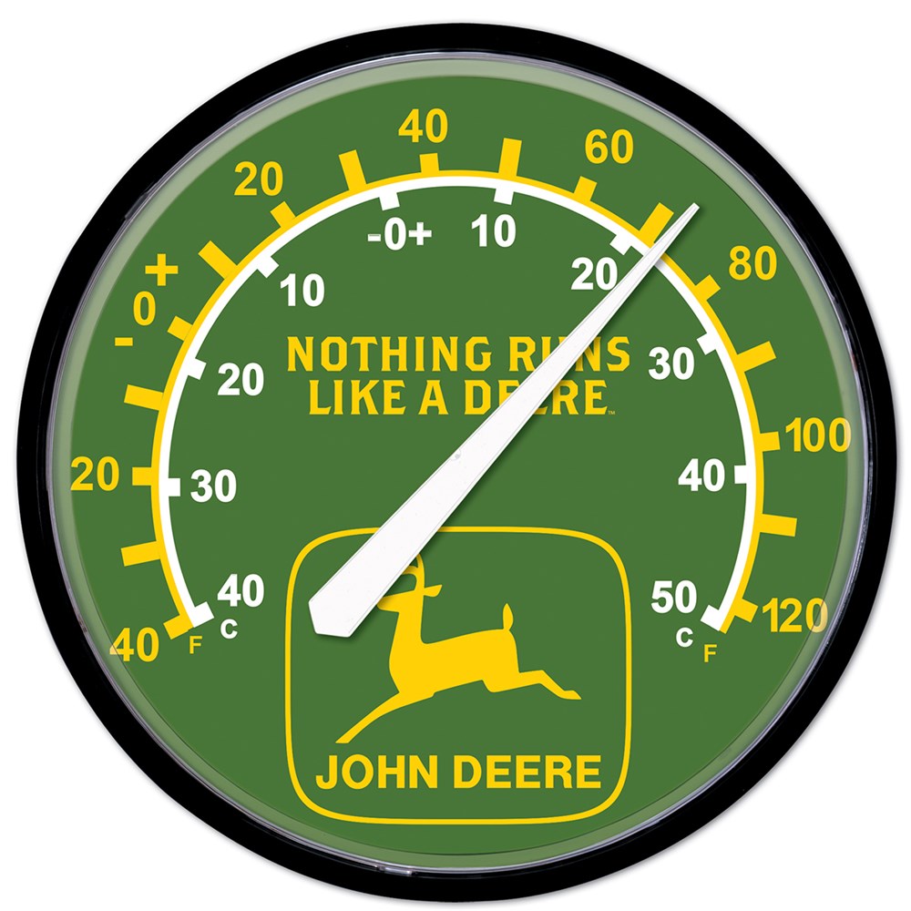 Wall Thermometer Retro Logo John Deere