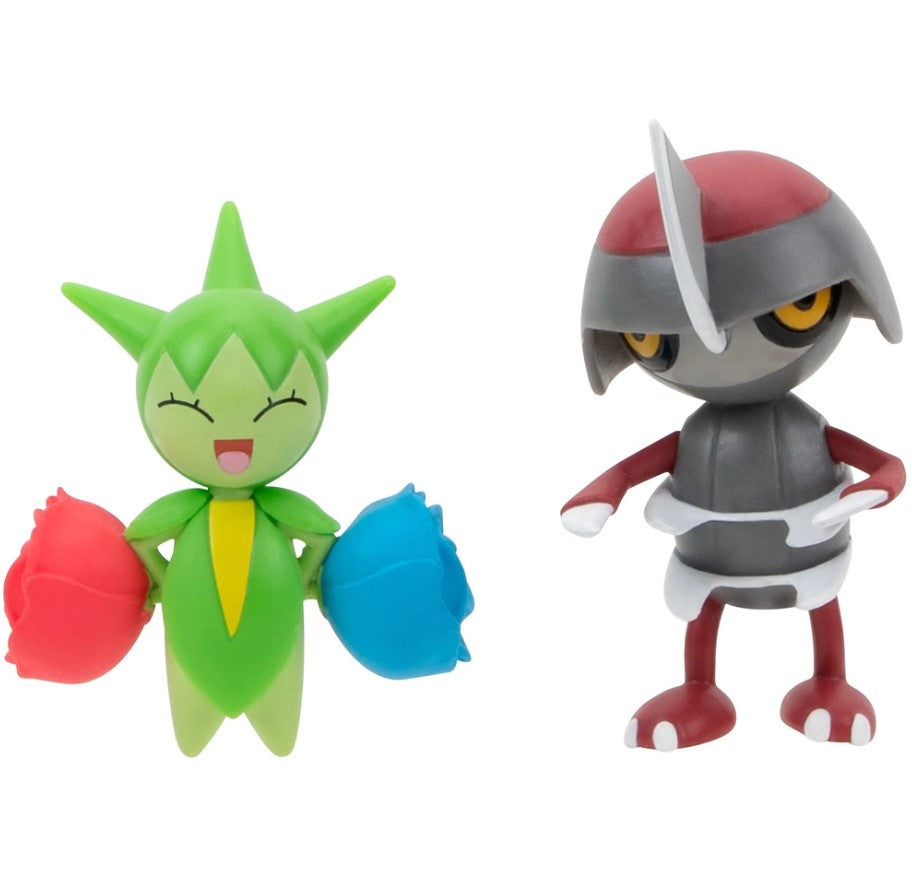 Pokémon PKW3006 Battle Figure Set - Gladiantri Roselia - Official Battle Figure Set Figure Set