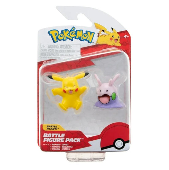 Pokémon PKW3007 Battle Figure Set - Pikachu Viscora - Official Battle Figure Set
