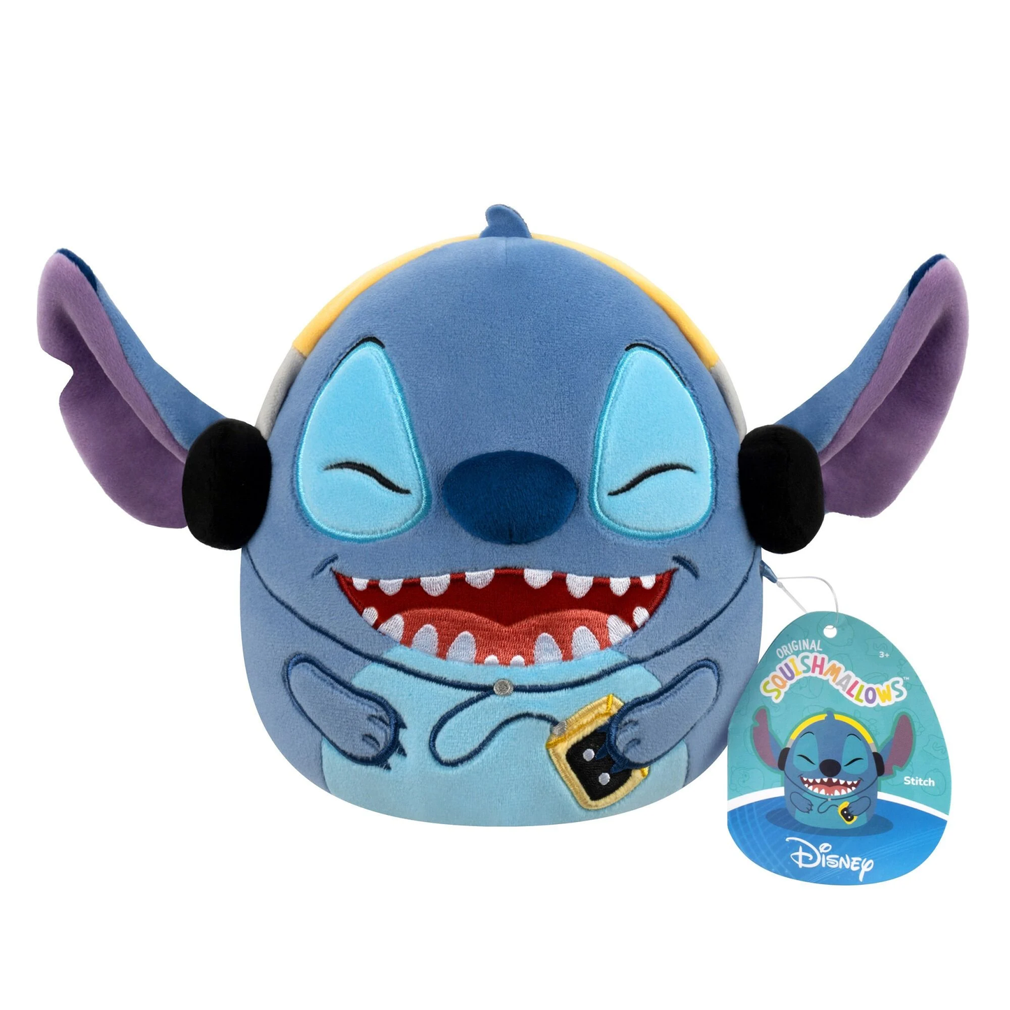 Squishmallows 6.5" Disney Plush - Stitch with Headphones