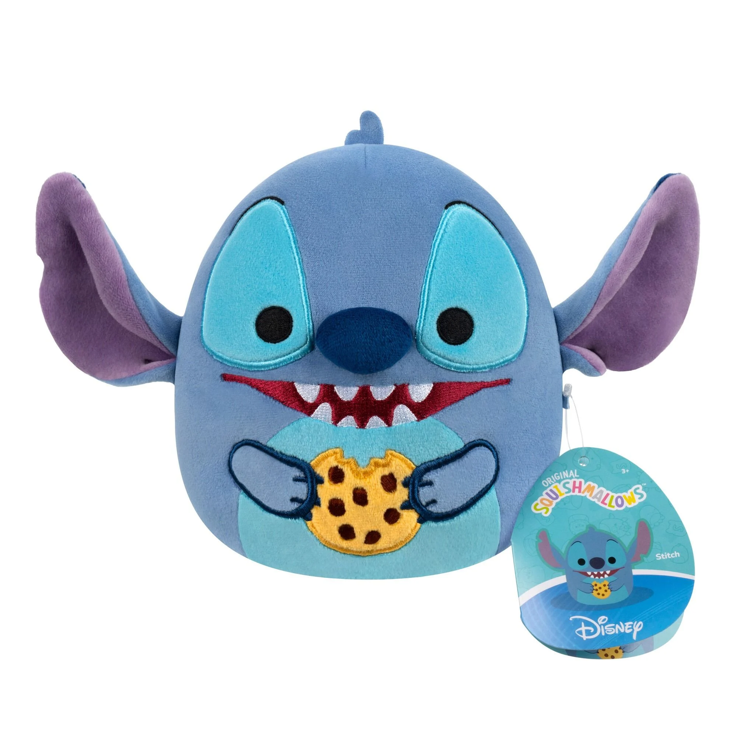 Squishmallows 6.5" Disney Plush - Stitch Eating Cookie