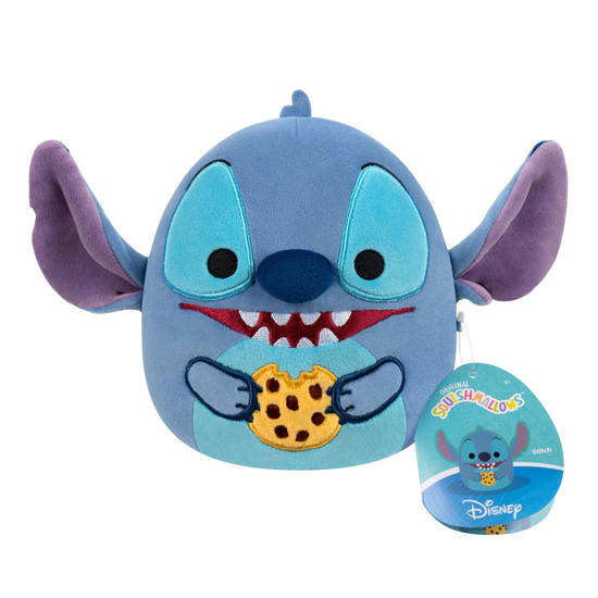 Squishmallows 6.5" Disney Plush - Stitch Eating Cookie