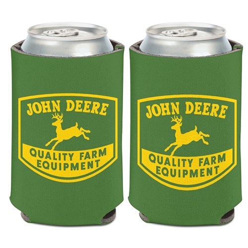 John Deere - Can Cooler-green With Retro Quality Farm Equipment Logo