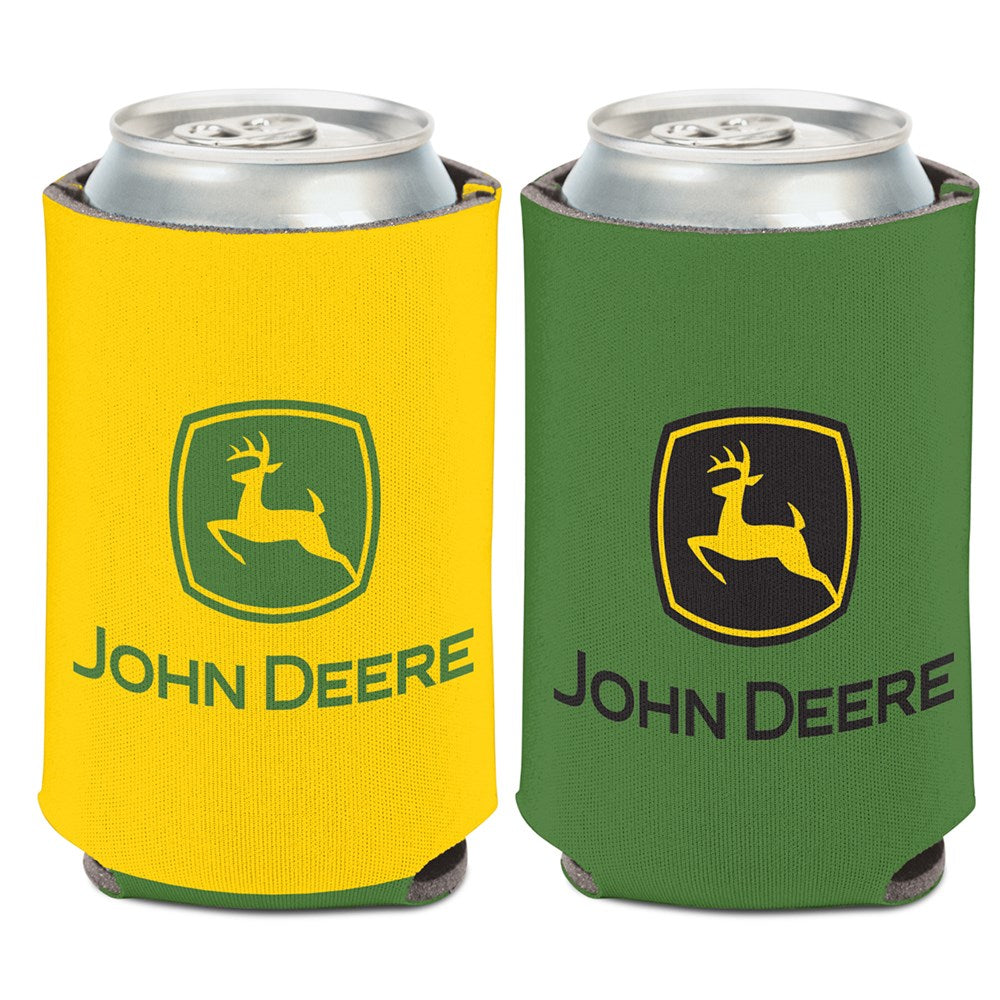 John Deere - Can Cooler-green & Yellow With Logo-2 Colour & 2 Sided