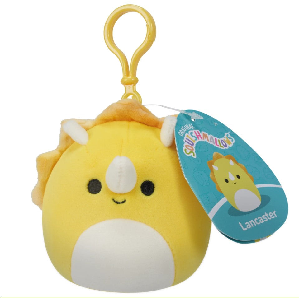 Lancaster The Triceratops 3.5" Squishmallows Clip-on