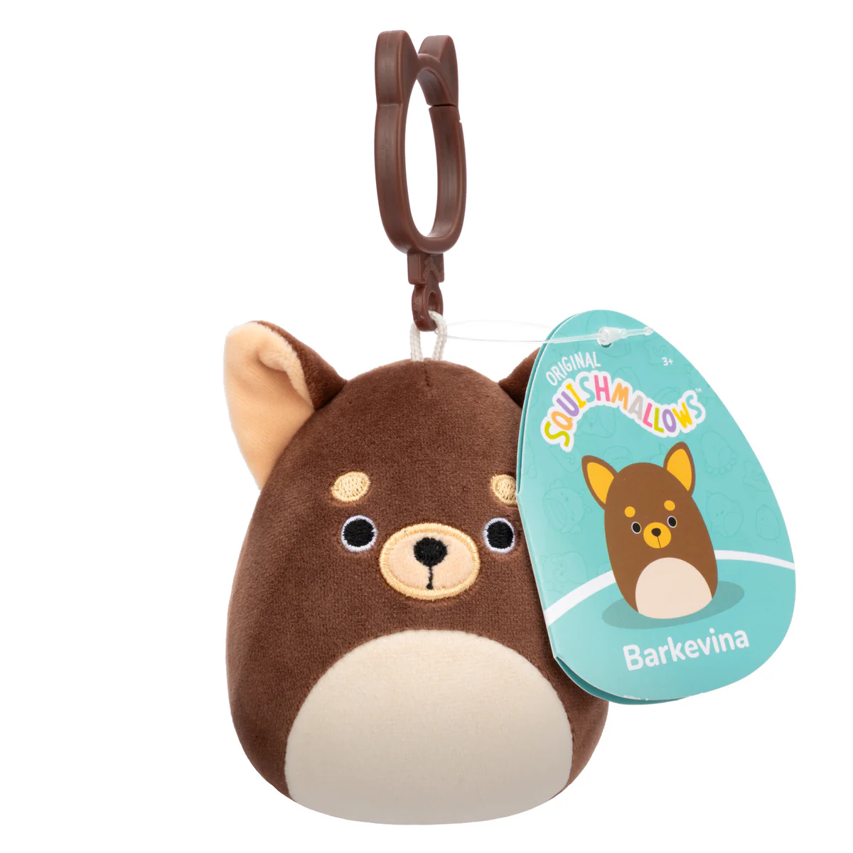 Barkevina The Chihuahua 3.5" Squishmallows Clip-on