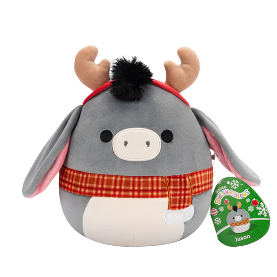 Squishmallows 7.5" Plush Christmas Jason the Donkey