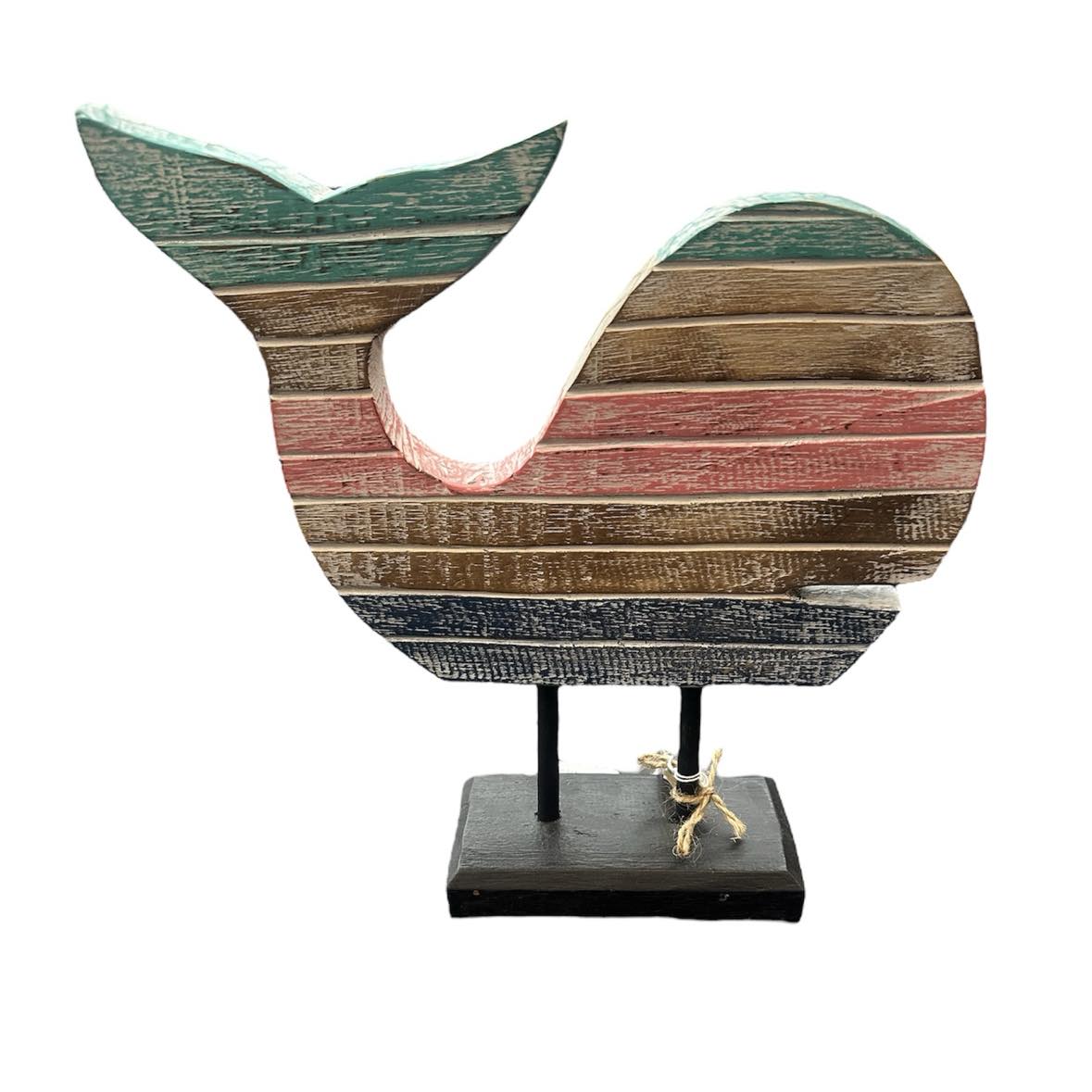 Handmade Wooden Whale Large