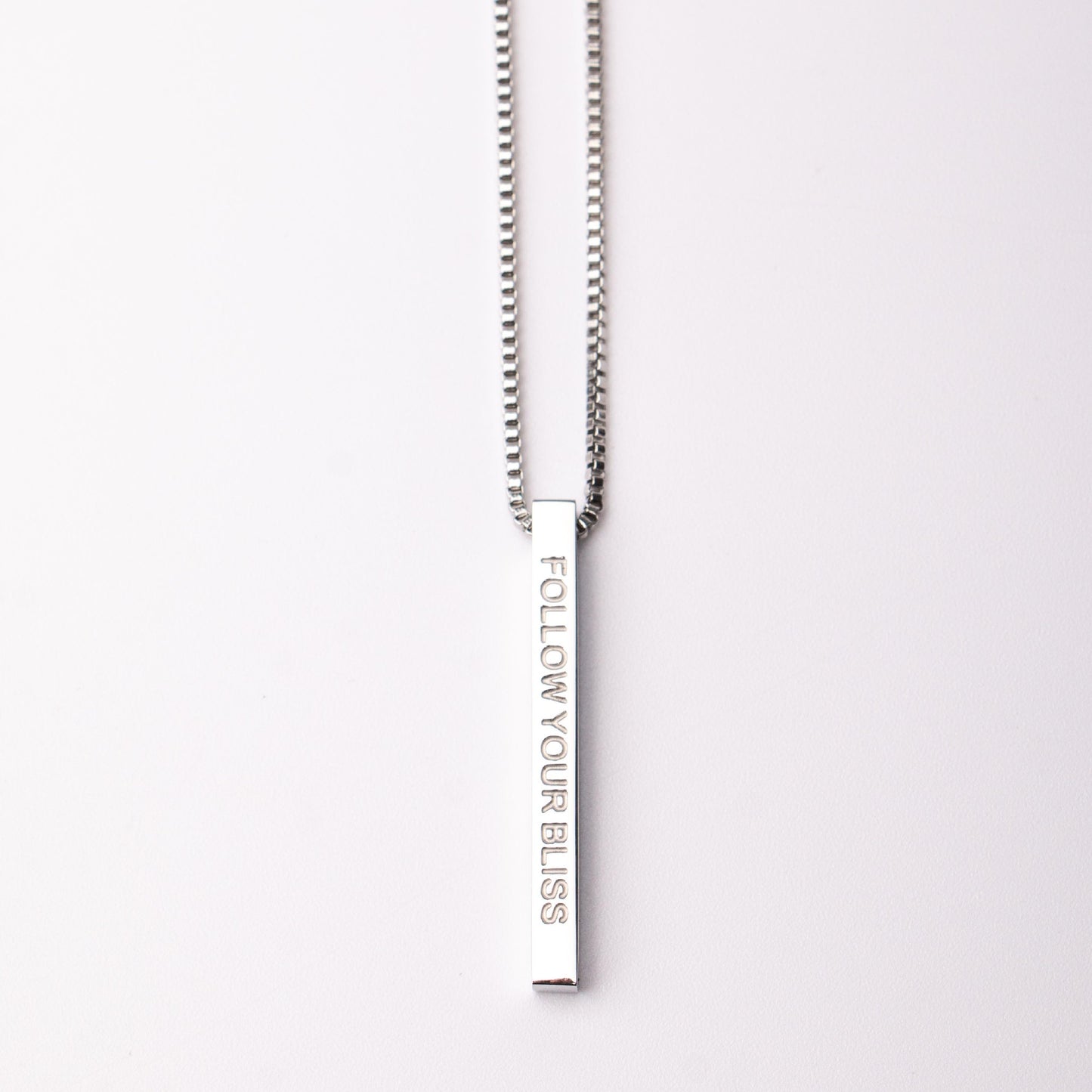 Fierce One Bar Pendant - Follow Your Bliss