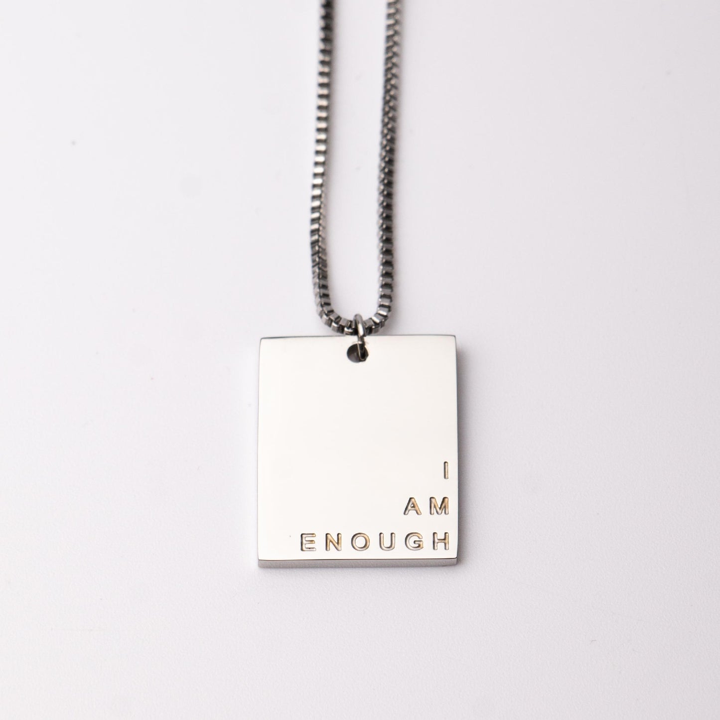 Fierce One Tag Pendant - I Am Enough