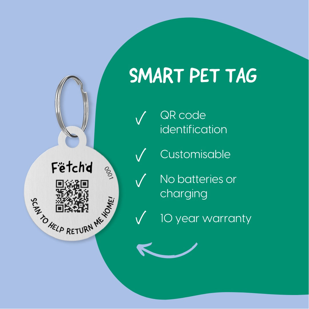 Fetch'd Pawsport Smart Qr Dog Tag