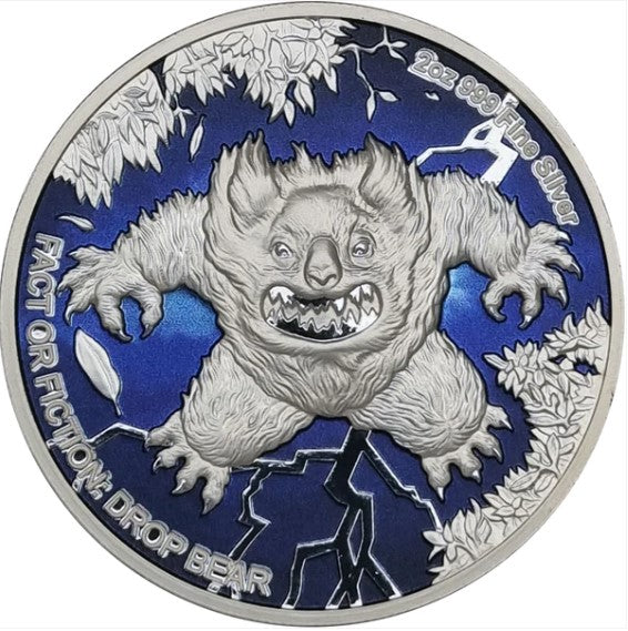 Fact Or Fiction: Drop Bear 2024 Niue $5 2oz Silver Proof Coin *pre-order*
