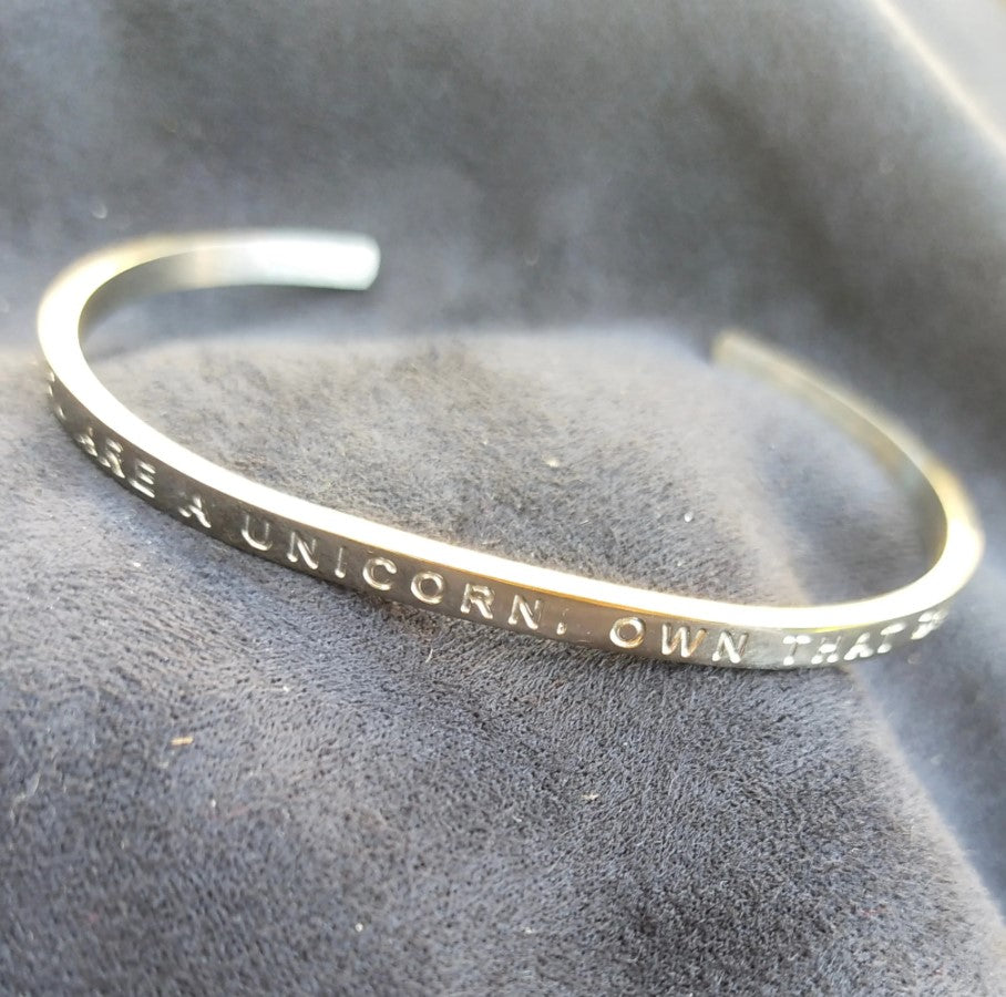 You Are A Unicorn Bangle - Fierce One 