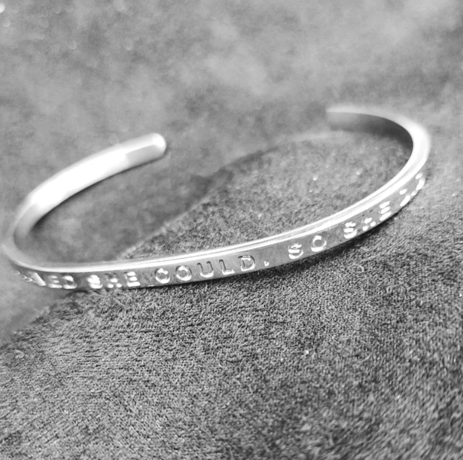 She Believed She Could Bangle - Fierce One