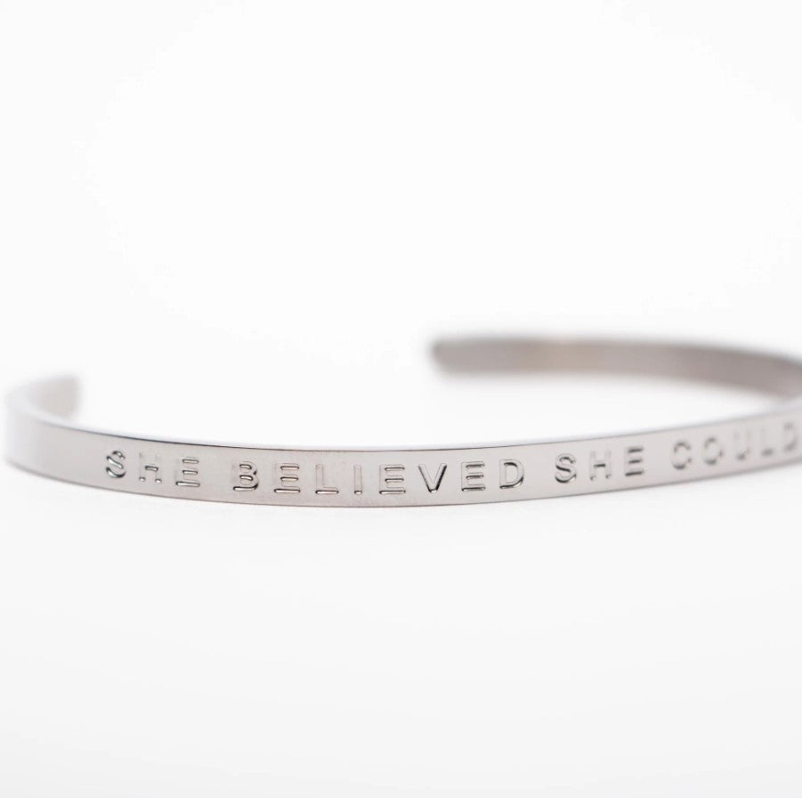 She Believed She Could Bangle - Fierce One