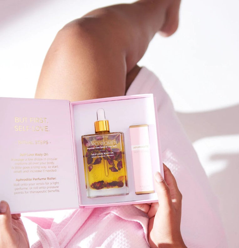 Self Love Set Body Oil, Aphrodite Crystal Perfume