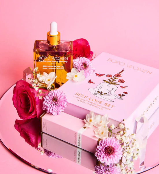 Self Love Set Body Oil, Aphrodite Crystal Perfume