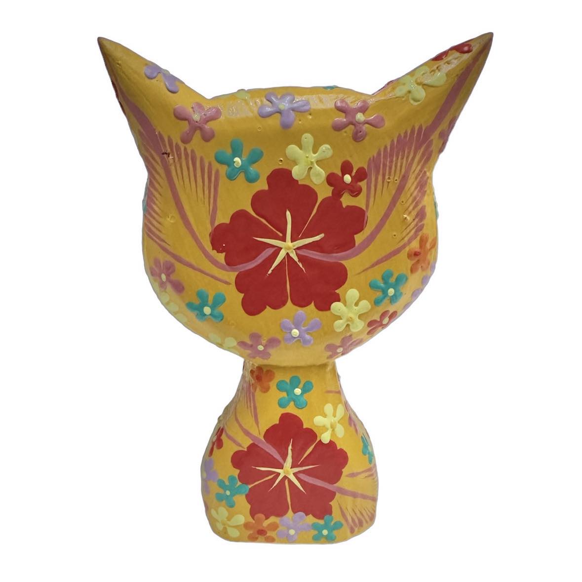 Hand Painted Wooden Cats [col:orange]