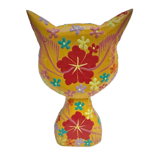 Hand Painted Wooden Cats [col:orange]