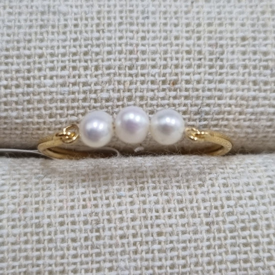 Ring Pearl Gold [Sz:9]