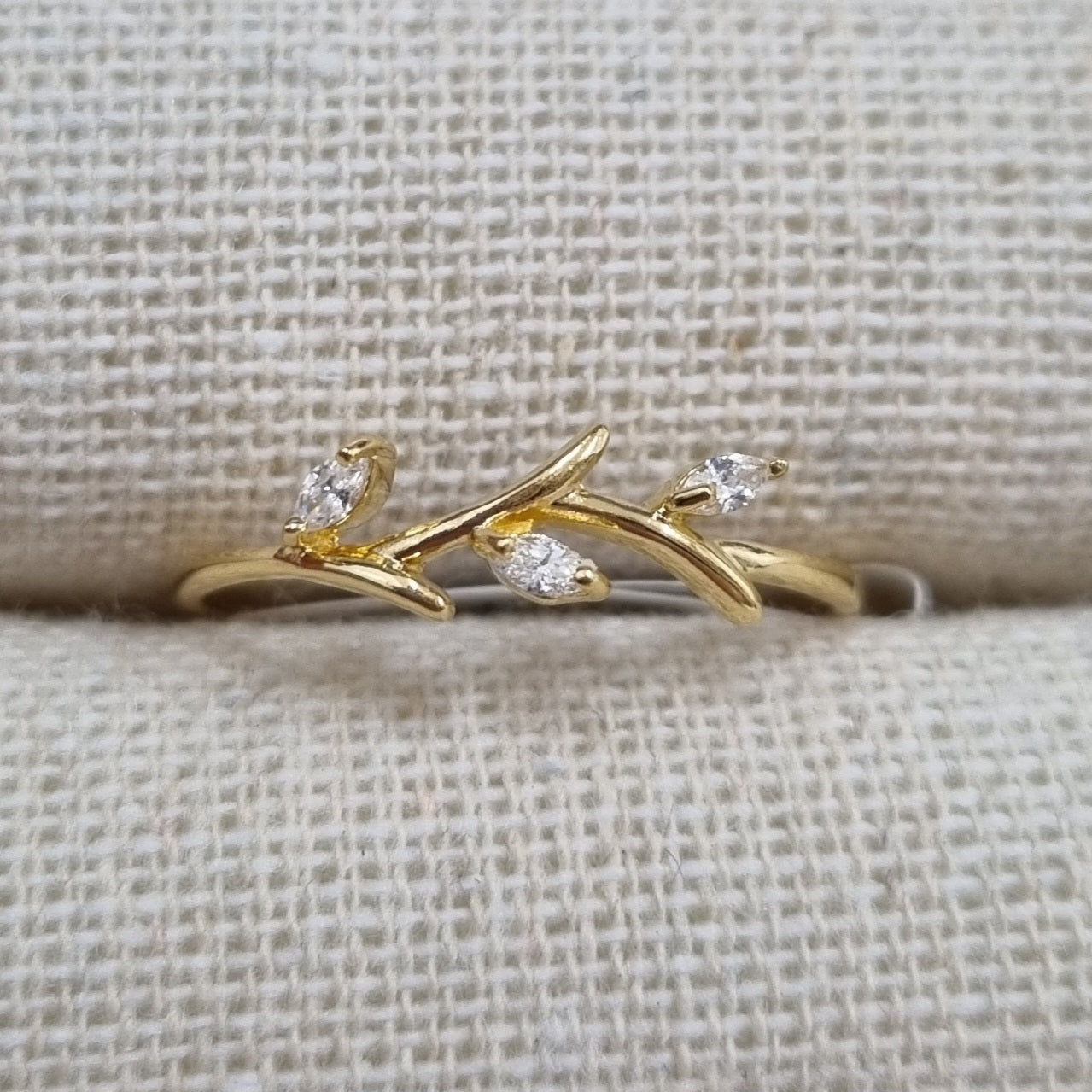 Ring Branch & Leaf Gold [Sz:7]