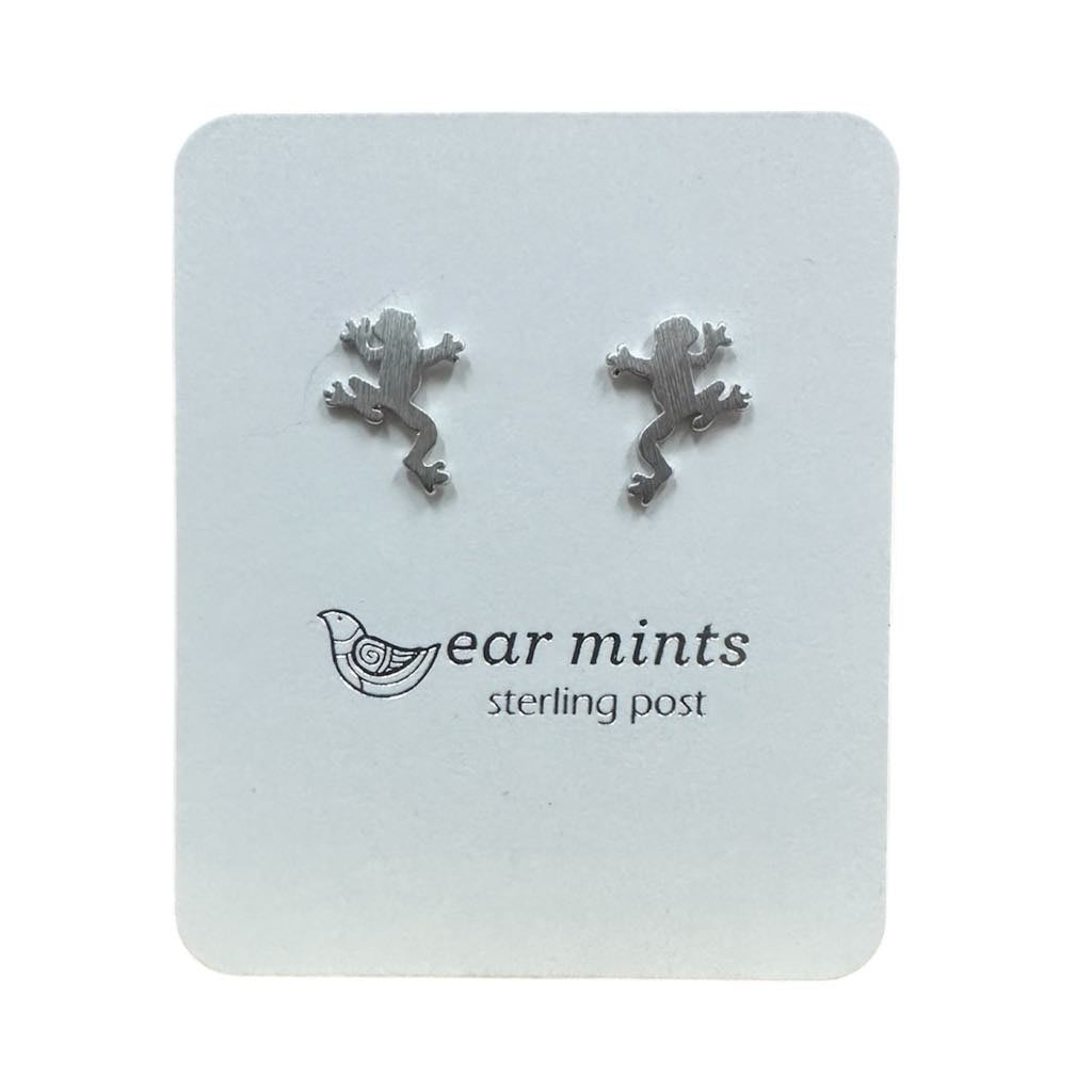 Fabienne - Earrings Stud Frog [Col:Silver]
