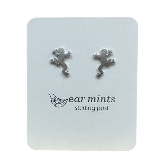 Fabienne - Earrings Stud Frog [Col:Silver]