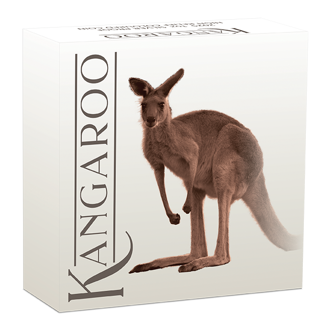 Perth Mint - Australian Kangaroo 2025 1oz Silver Proof High Relief Coloured Coin