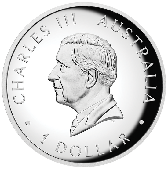 Perth Mint - Australian Kangaroo 2025 1oz Silver Proof High Relief Coloured Coin