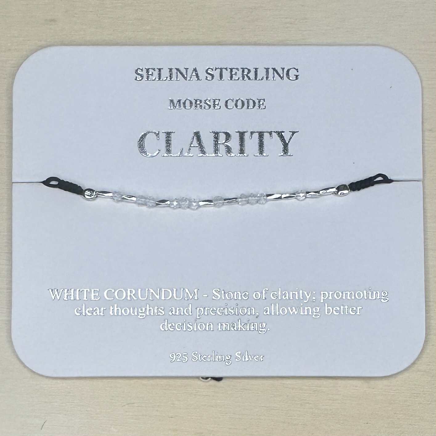 Fabienne - Morse Code Bracelet Clarity [Col:Silver]