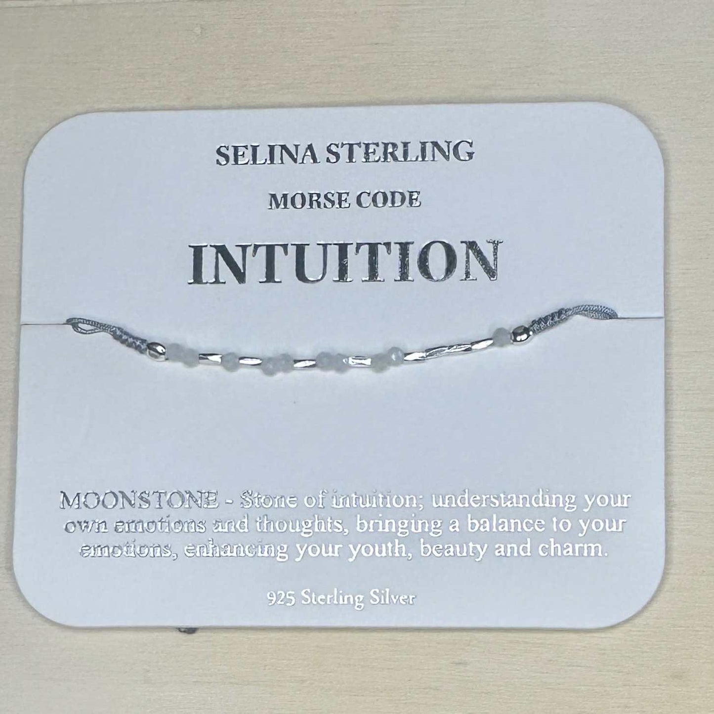 Fabienne - Morse Code Bracelet Intuition [Col:Silver]