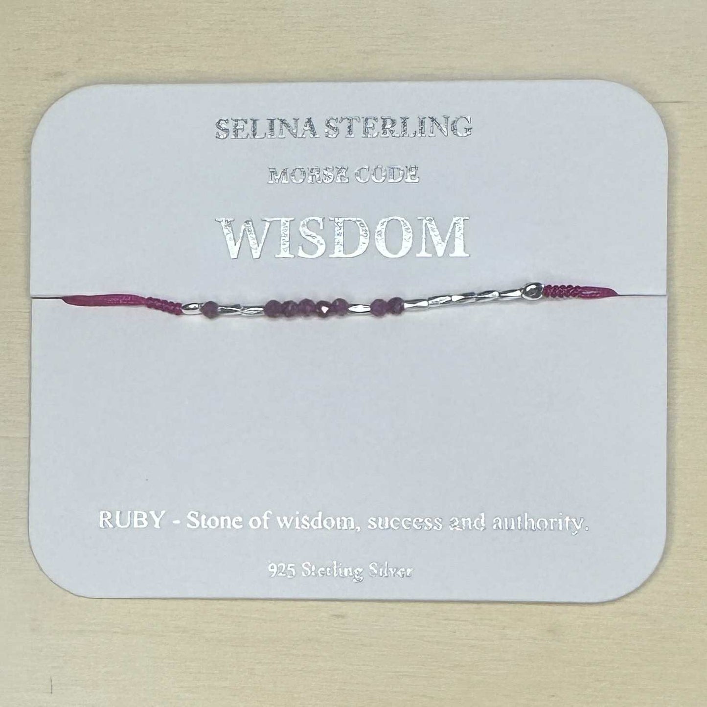 Fabienne - Morse Code Bracelet Wisdom [Col:Silver]
